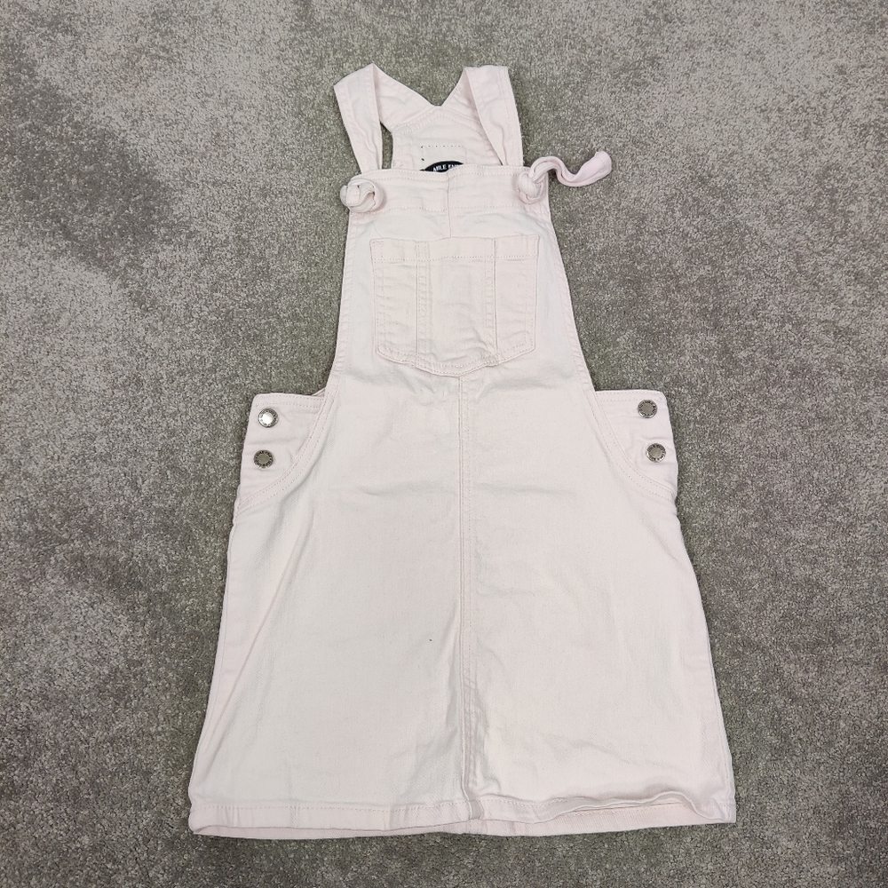 Mile End Girl's Pink Denim Overalls Size 10 Years Old Cotton Barbiecore